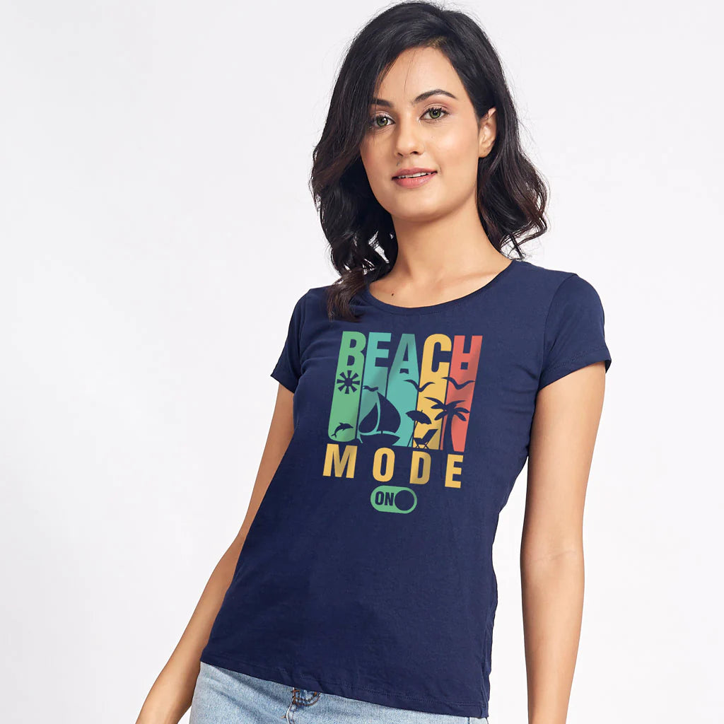 Beach Mode Matching Tees For Family (Pack Of 4)