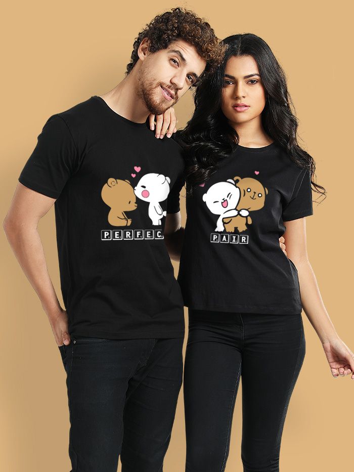Perfect Pair Couple T-Shirt (Pack Of 2)