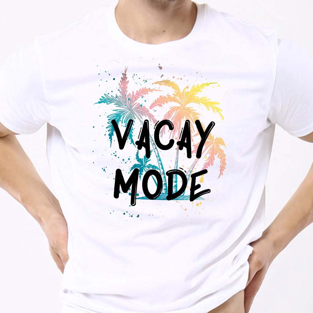 Vacay Mode, Dad Mom And Two Son's Family Tees (Pack Of 4)