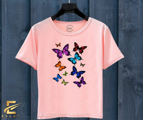 Butterfly T Shirt (Pink)