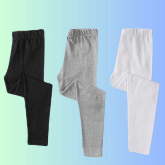 Assorted Tights Trousers (Pack Of 3)