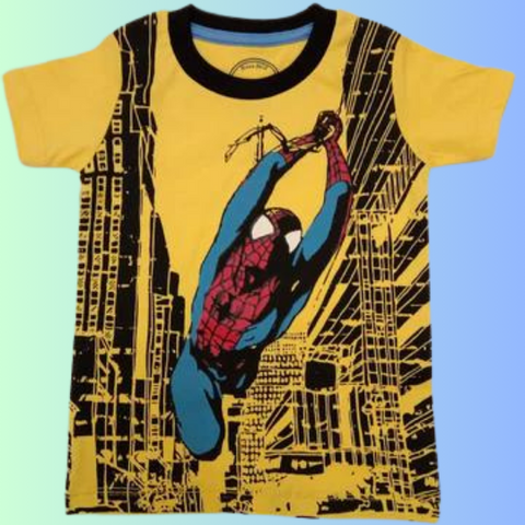 Spider Man T Shirt Yellow