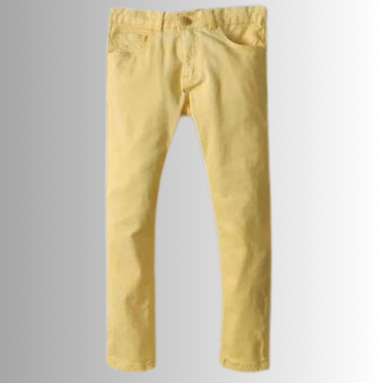 Unisex Cotton Pants Yellow