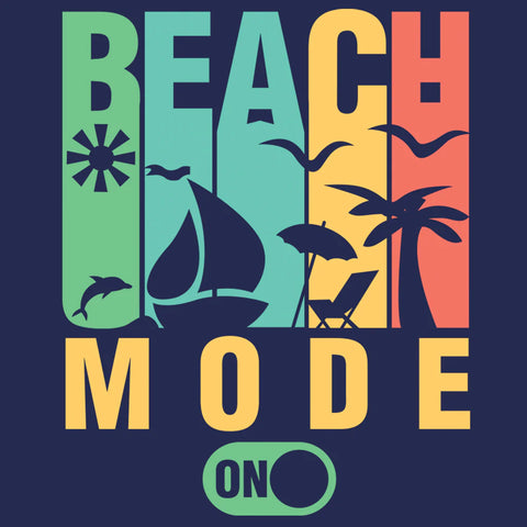 Pack Of 4 Beach Mode Matching Tees For Family
