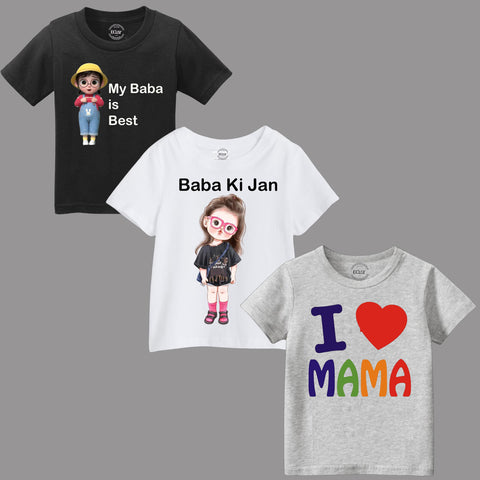 Girls T shirts (Pack Of 3)