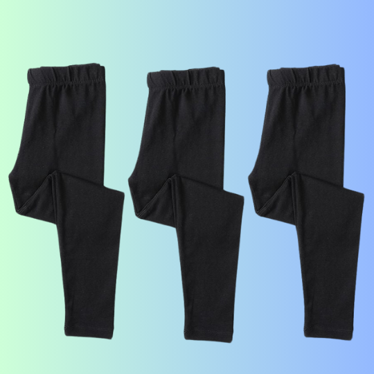 Black Tights Trousers (Pack Of 3)