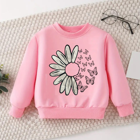 Pink flower Sweatshirt