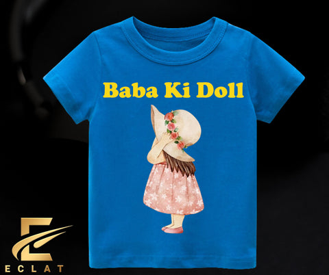 Baba Ki Doll  Royal Blue T Shirt