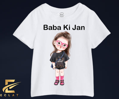 Baba Ki Jan T Shirt (White)