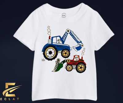 Excavator T shirt ( White)