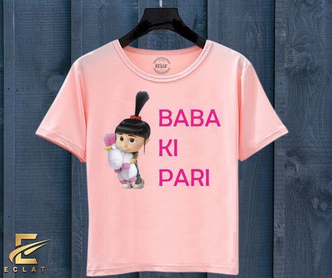 Baba Ki Pari T Shirt (Pink)