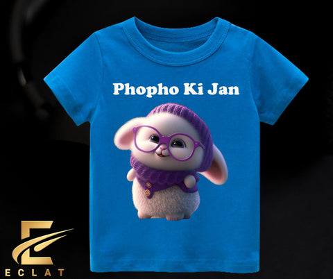 Phopho Ki Jan Royal Blue T Shirt