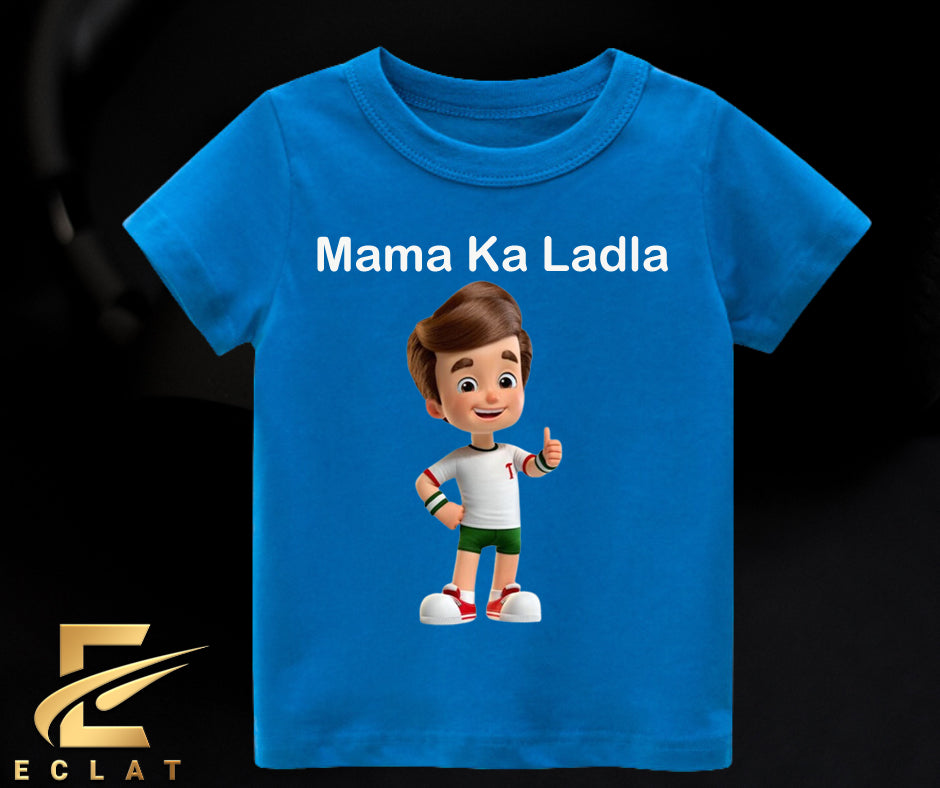 Mama Ka Ladla  Royal Blue T Shirt