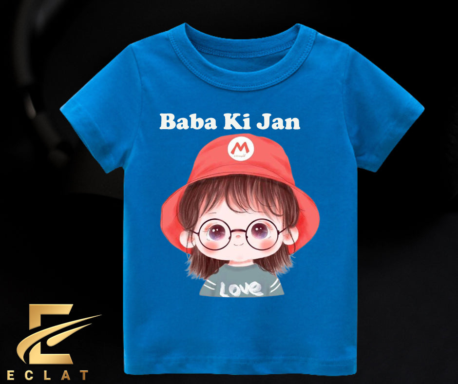 Baba Ki Jan T Shirt (Royal Blue)