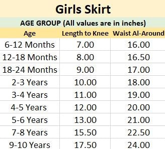 Girls Denim Skirt